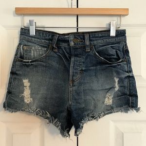 Guess High Waisted Jean Shorts 24